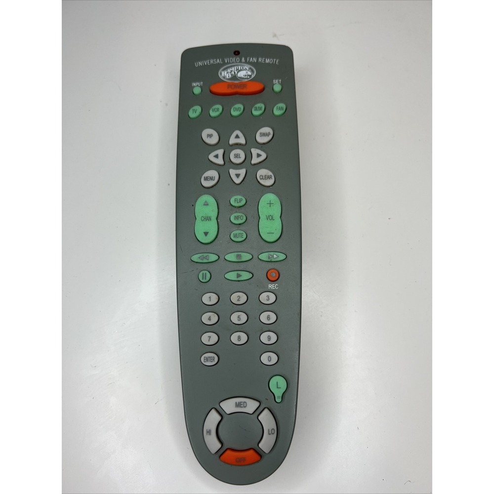 Rare Hampton Bay Universal Video Fan Remote Control, TV, VCR, DVD, CBL SAT